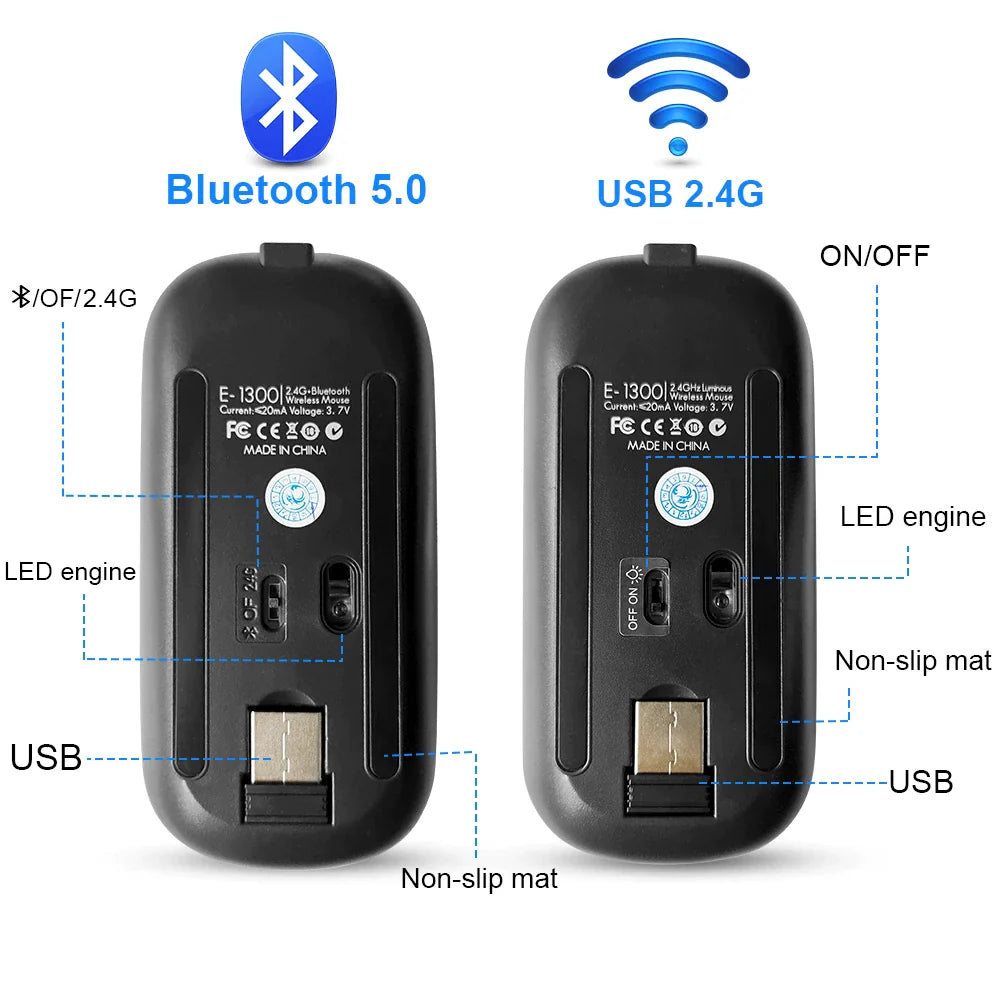 Souris avec LED sans fil