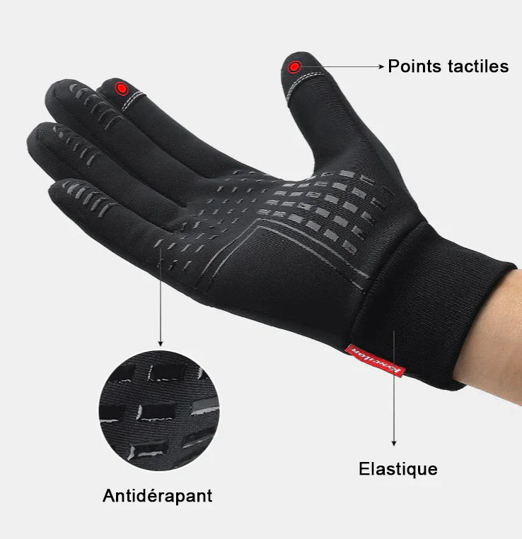 Gants tactiles d'hiver et imperméables